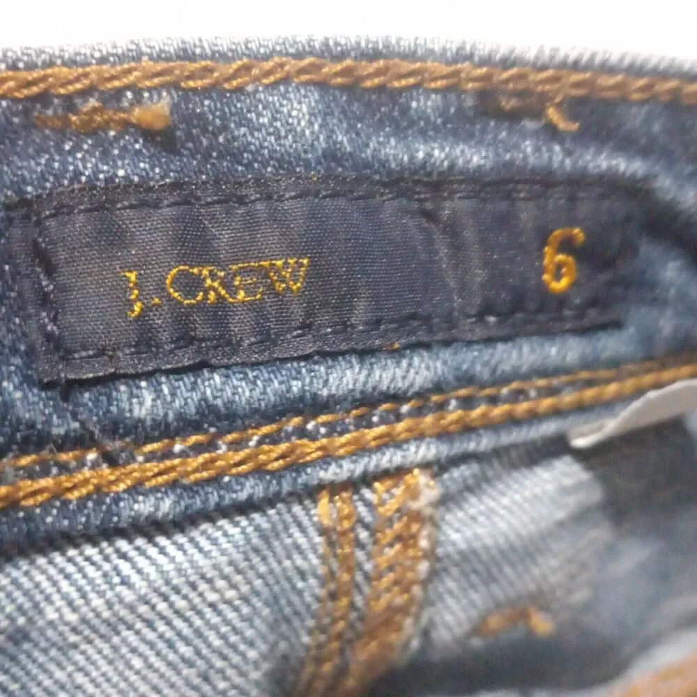 Vintage Y2K J.Crew Denim Mini Skirt-Size 6-Bareback-Medium Wash-Clean Girl